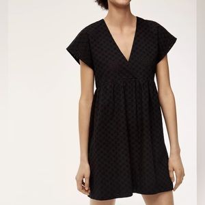 Aritzia Wilfred Black ‘Misha’ Babydoll Dress